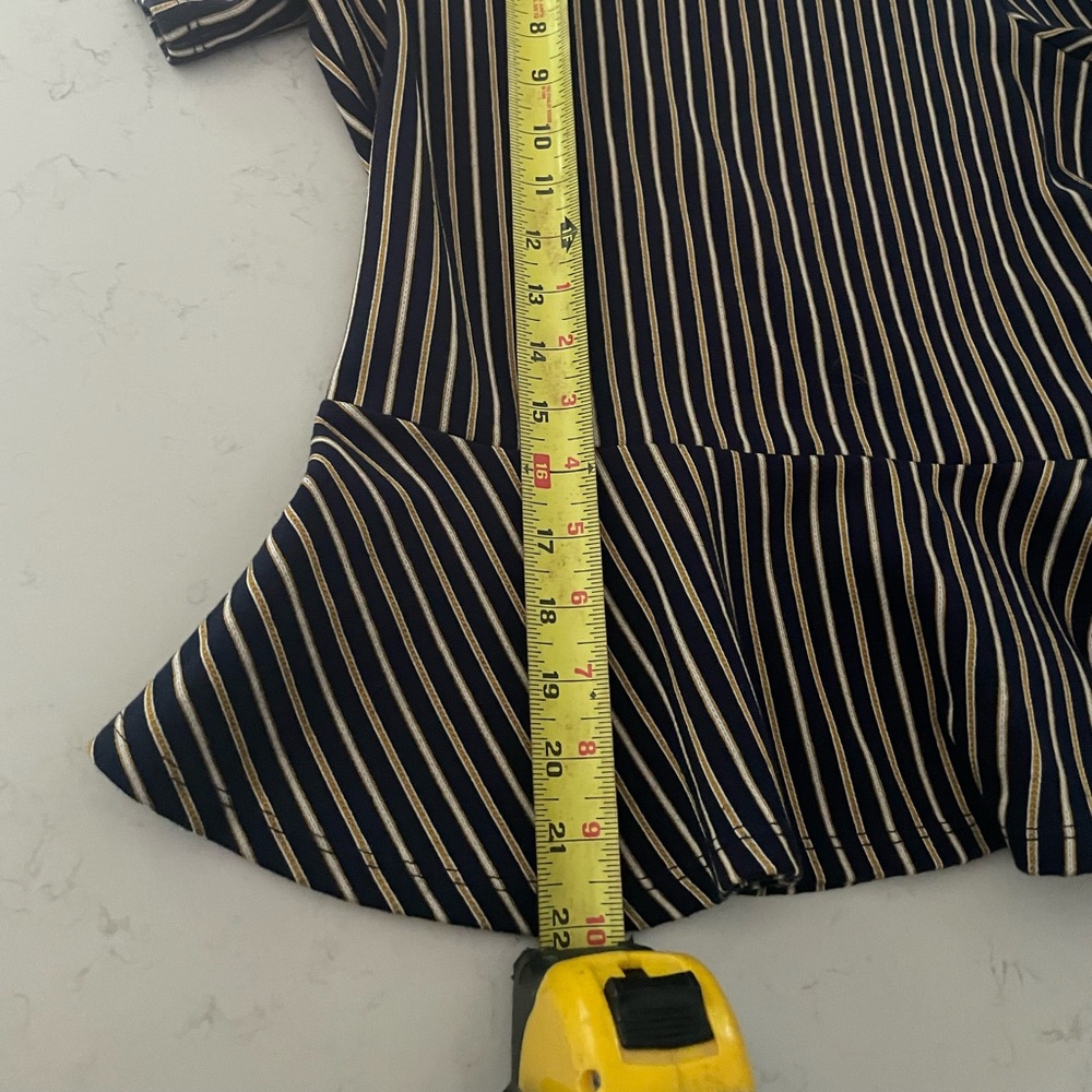 Size medium peplum top